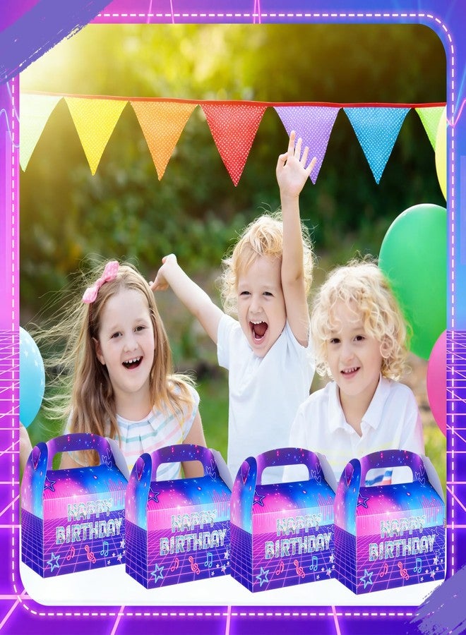 مارسبارك مجموعة مارسبارك المكونة من 24 علبة هدايا ورقية لحفلات أعياد الميلاد ذات الطابع الكيبوبي، علب هدايا مستوحاة من الكيبوب لتزيين حفلات أعياد الميلاد ذات الطابع الأنمي (رمز موسيقي بنفسجي) - Image 2